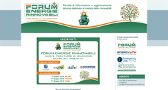 Desktop Screenshot of forumenergierinnovabili.com